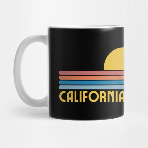 California Vintage 70s Retro Throwback Design by Tota Designs